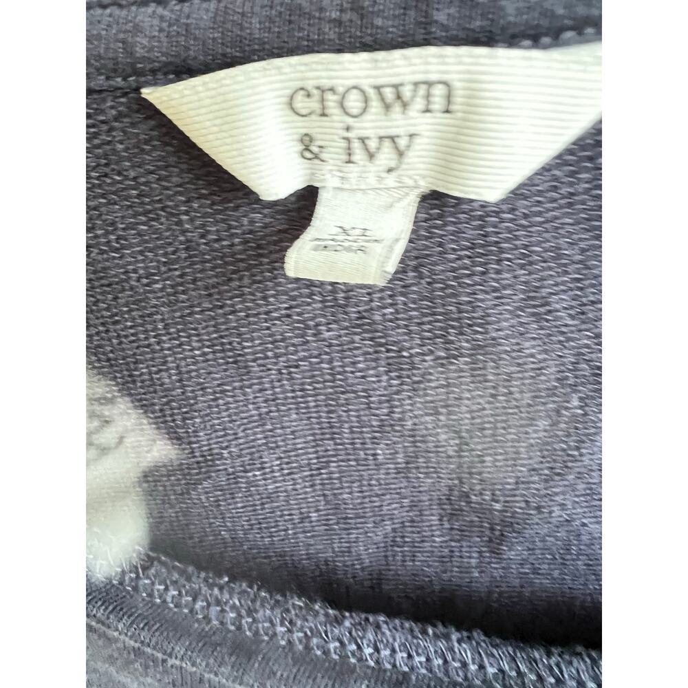 Crown & Ivy Take Me To The Beach Blue scoop neck oversized Beachy Boho plus XL - Picture 4 of 5